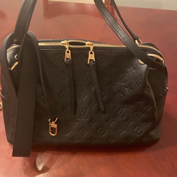 Louis Vuitton Ponthieu Handbag Monogram Empriente Leather PM Black - Picture 1 of 7